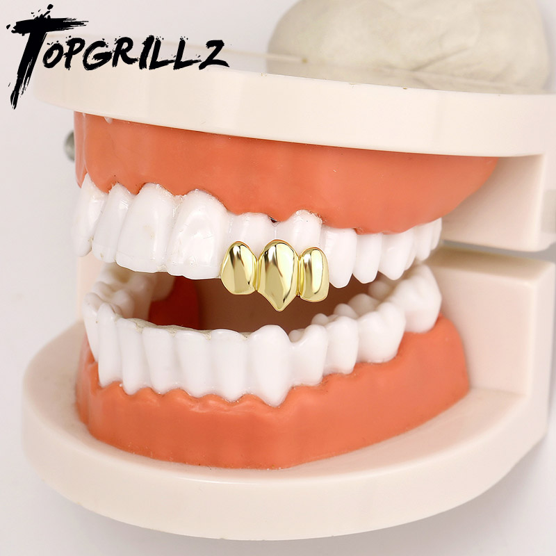 Body Jewelry For Men - TOPGRILLZ Hip Hop Glossy Teeth Grillz