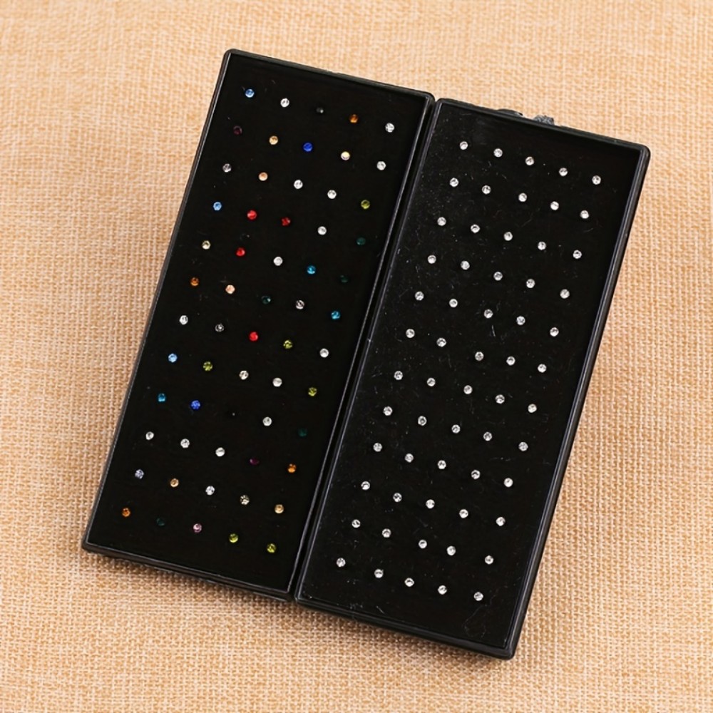 60pcs Nose Ring Set Stud Earri - Body Jewelry Store recension och pris