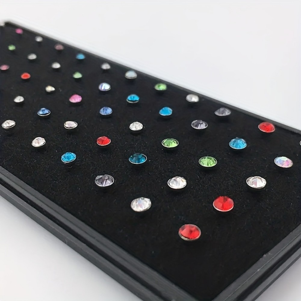 60pcs Nose Ring Set Stud Earri - Body Jewelry Store recension och pris