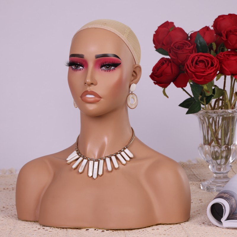 PVC Half Body Mannequin Head w - Body Jewelry Store recension och pris