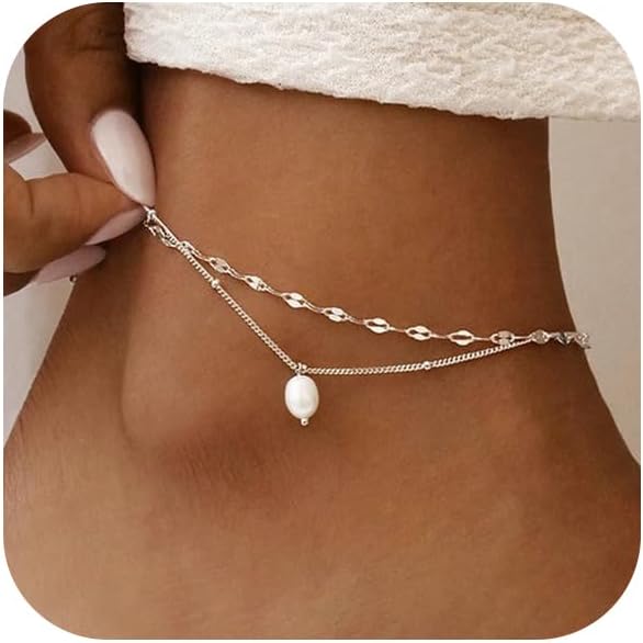 Ankle Bracelets for Women 14k  - Body Jewelry Real Gold recension och pris