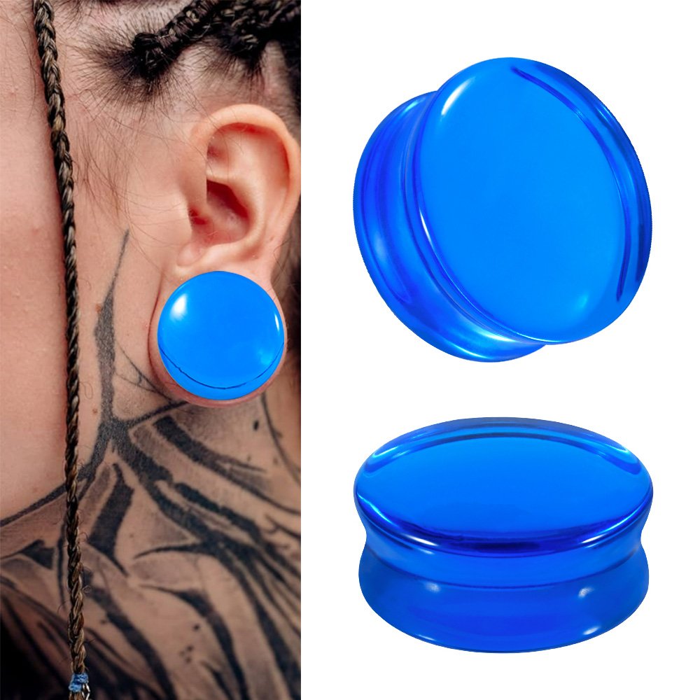 1/2/22PCS Glass&Stone Round Ea - Body Jewelry Ear Plugs recension och pris