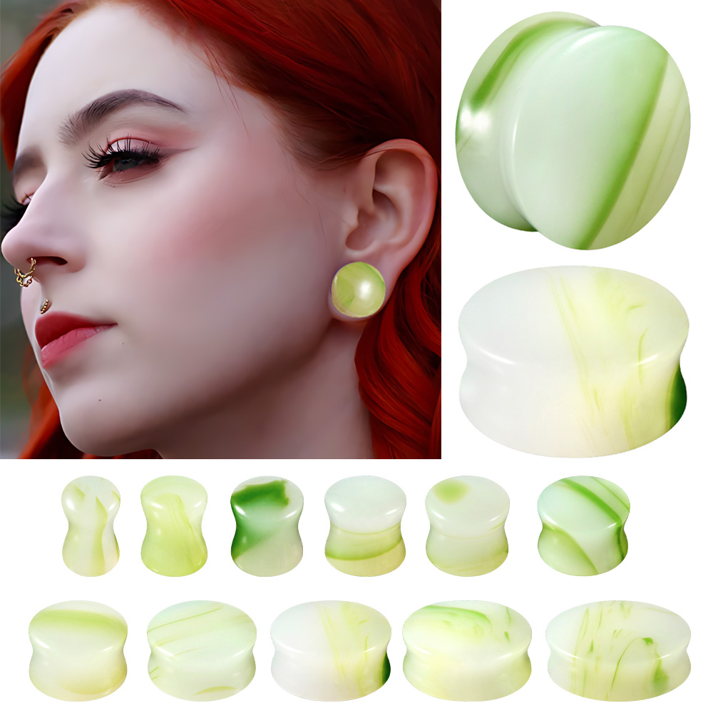 1/2/22PCS Glass&Stone Round Ea - Body Jewelry Ear Plugs recension och pris