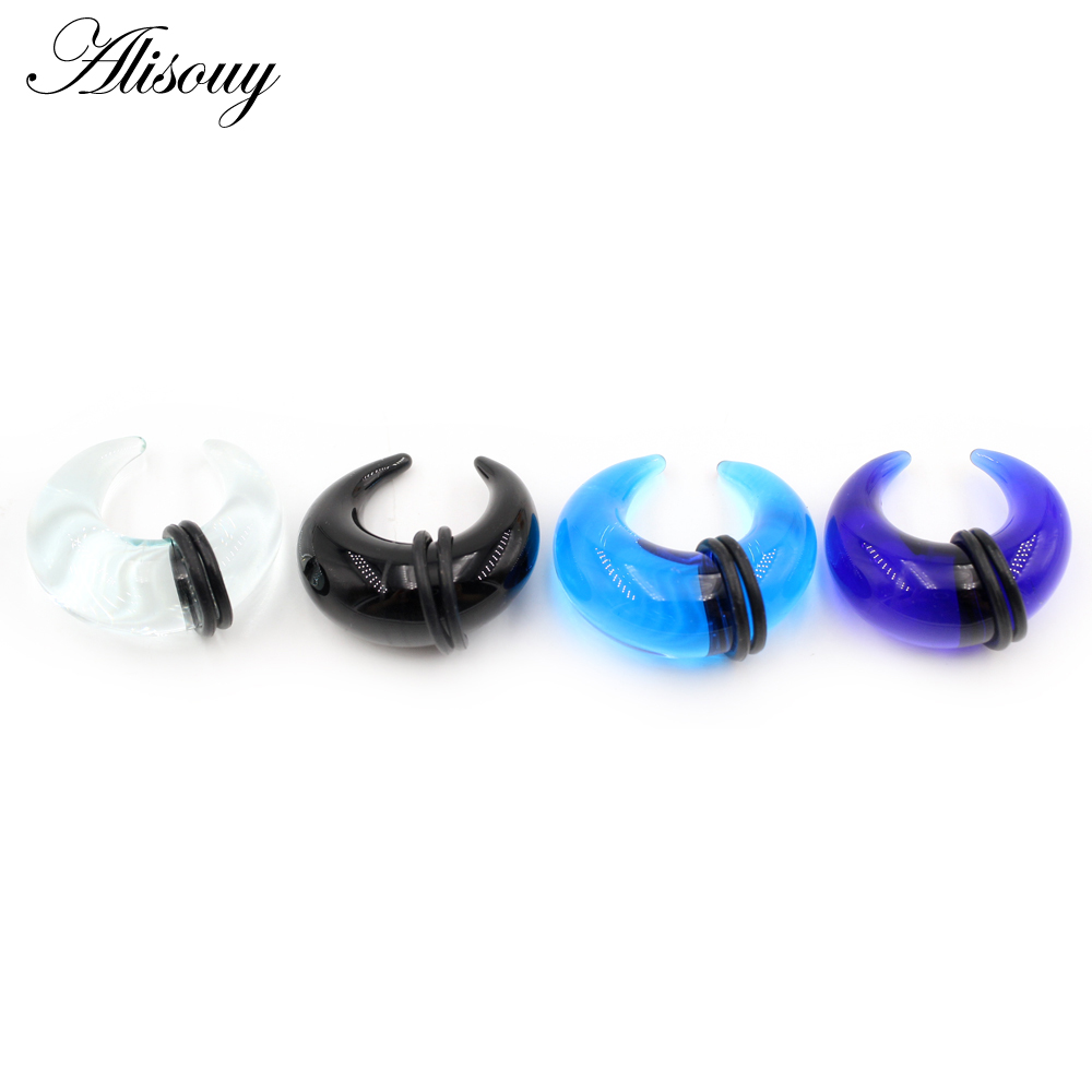 Alisouy 2PCS C Shape Buffalo H - Body Jewelry Ear Plugs recension och pris