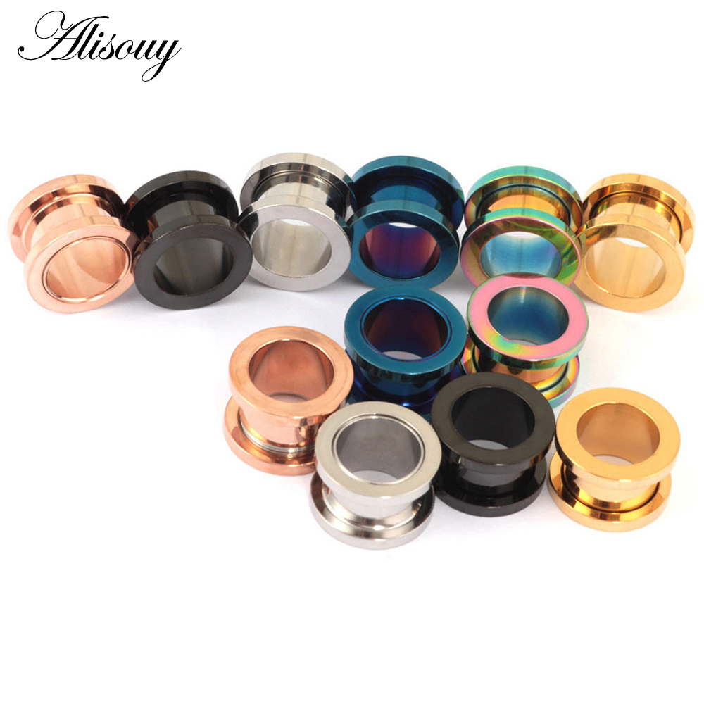 1pc 2mm-25mm Stainless Steel E - Body Jewelry Ear Plugs recension och pris