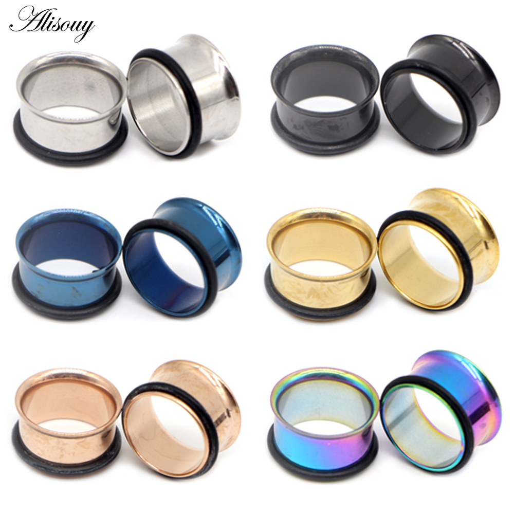 1pc 2mm-25mm Stainless Steel E - Body Jewelry Ear Plugs recension och pris
