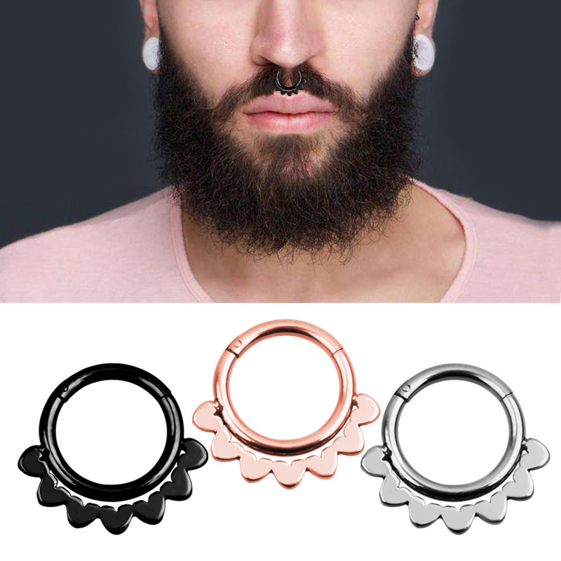 1PC Punk Styles Nose Ring Clic - Body Jewelry Ear Piercing recension och pris