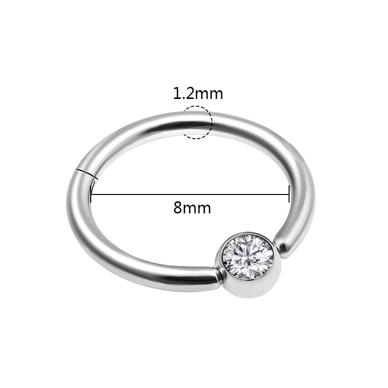 1PC Punk Styles Nose Ring Clic - Body Jewelry Ear Piercing recension och pris