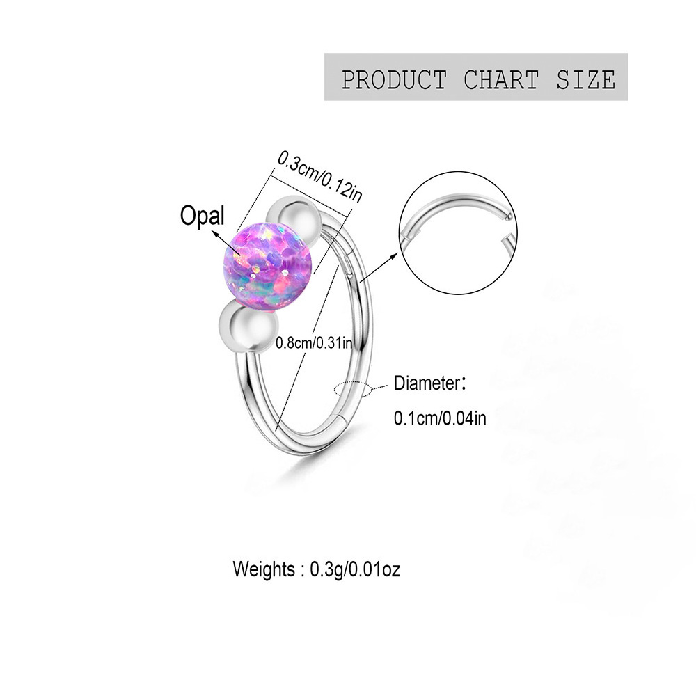 Opal Nose Ring Sparkle Set, Me - Body Jewelry Eu recension och pris