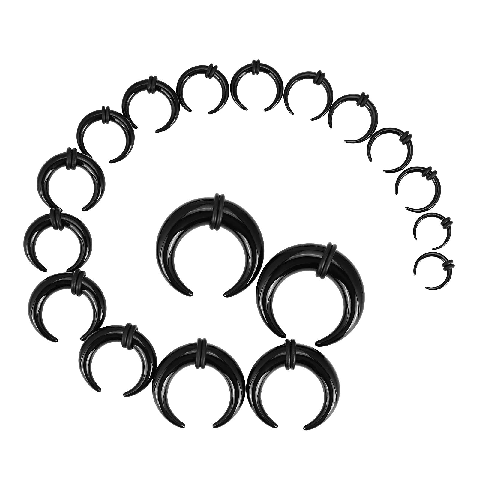 18Pcs Acrylic Septum Pincher T - Body Jewelry Ear Plugs recension och pris