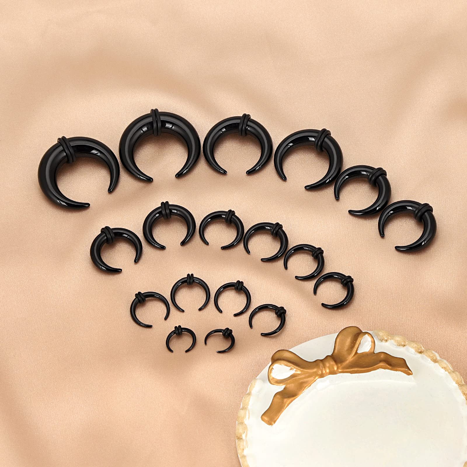18Pcs Acrylic Septum Pincher T - Body Jewelry Ear Plugs recension och pris
