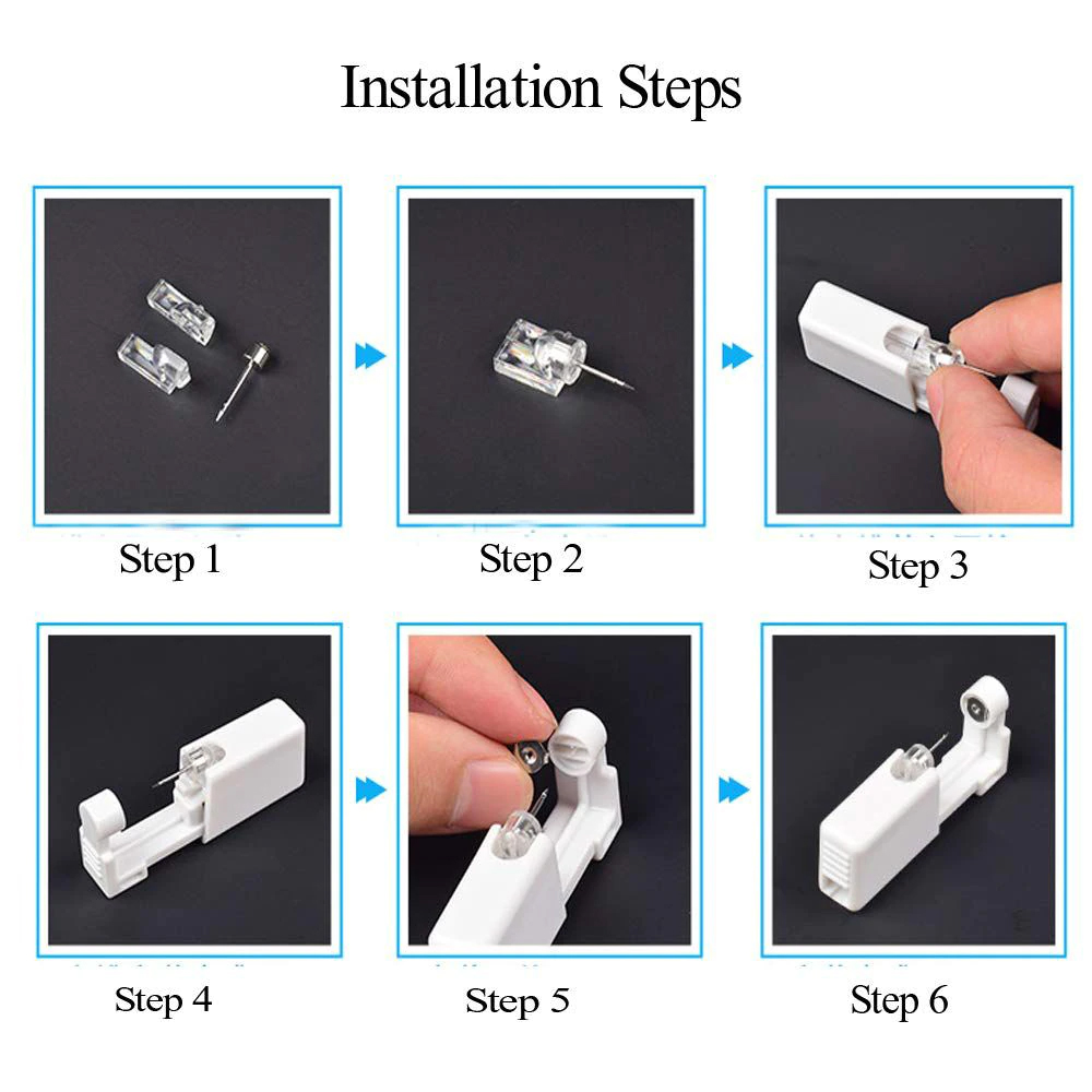 1-20Pcs/set Ear Piercing Gun D - Body Jewelry Ear Plugs recension och pris
