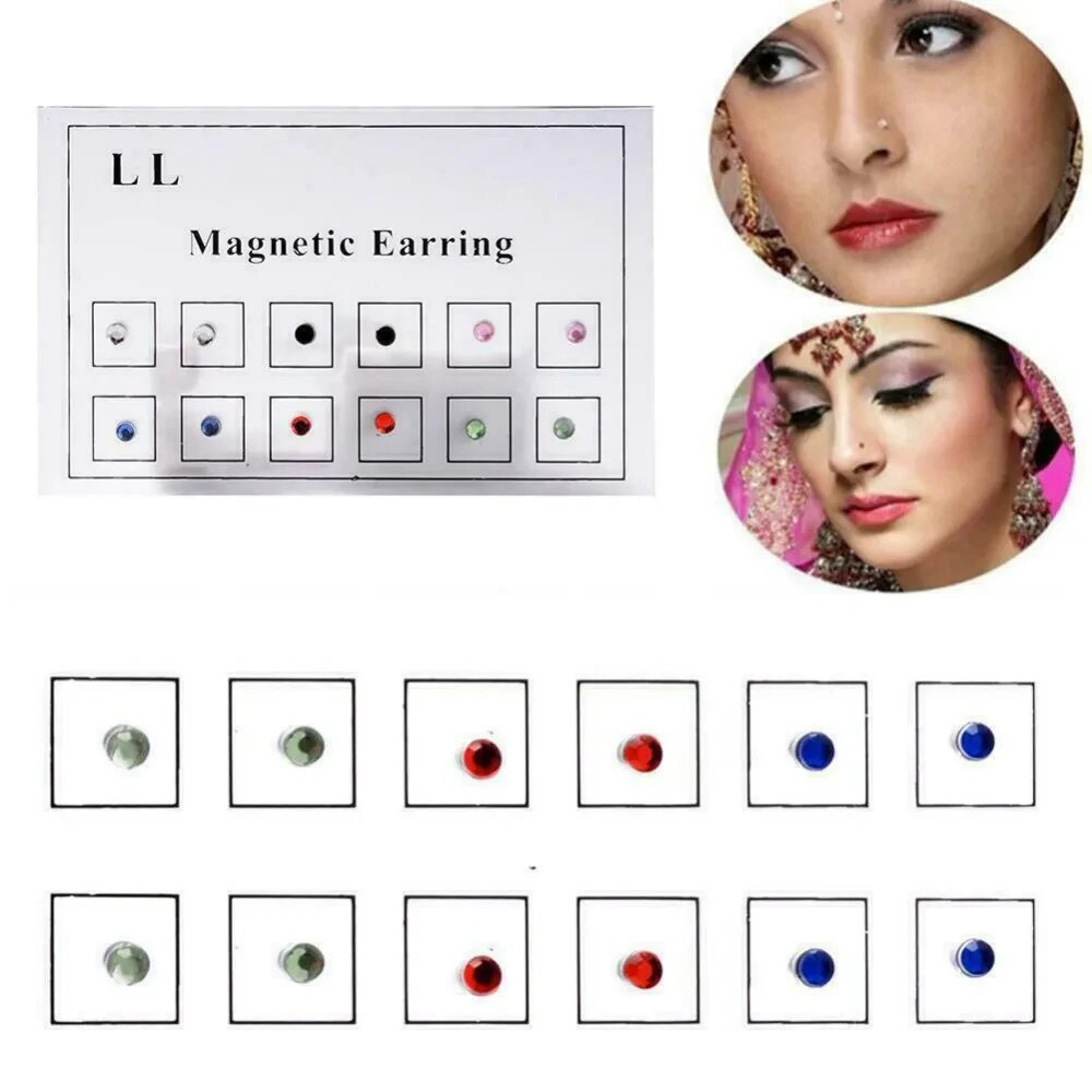 12PCS/Card Fake Cheater Non Pi - Body Jewelry Ear Piercing recension och pris