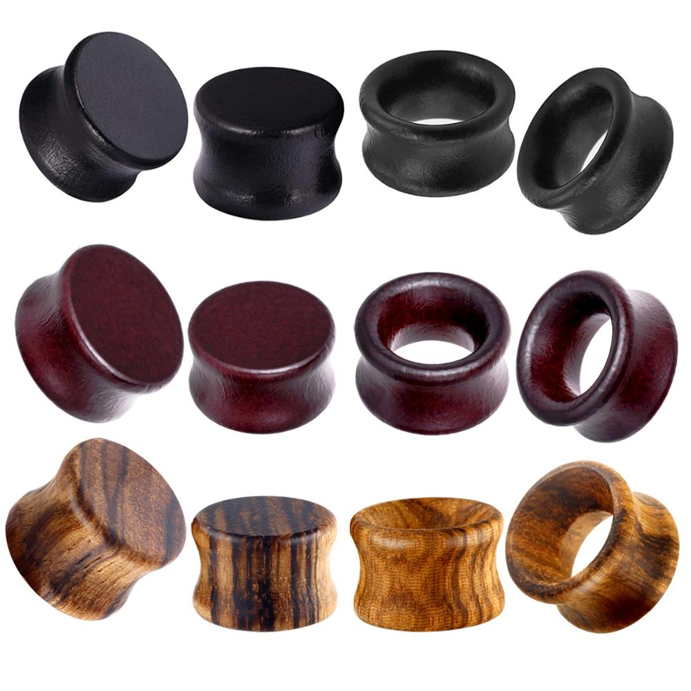 JUNLOWPY 2g 0g 00g Wood Flesh  - Body Jewelry Ear Plugs recension och pris