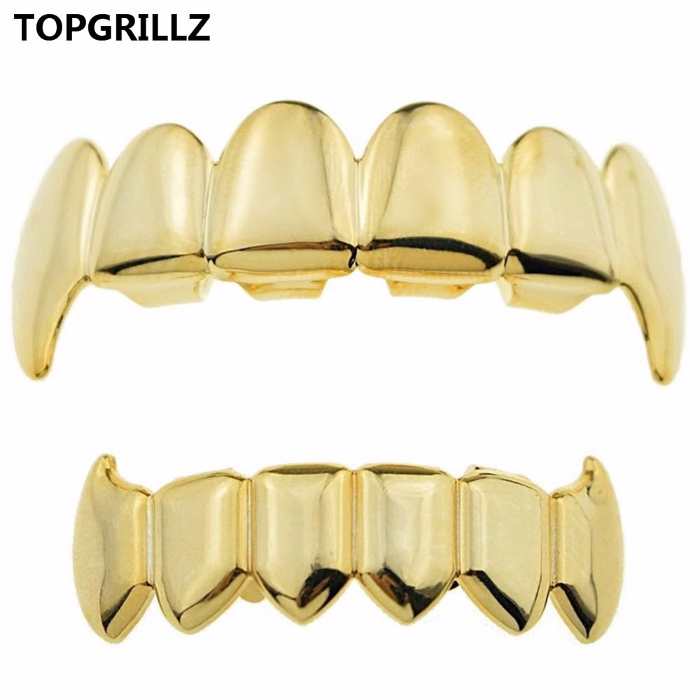 TOPGRILLZ Gold Silver Plated H - Body Jewelry Real Gold recension och pris