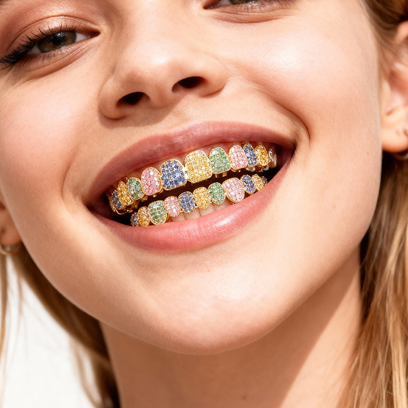 New Exquisite Hip-Hop Full Dia - Body Jewelry Real Diamonds recension och pris