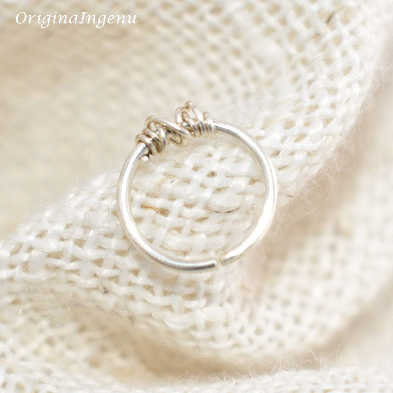 Real Piercing Nose Ring Handma - Body Jewelry Real Gold recension och pris