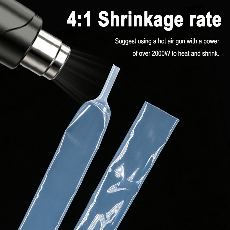 1/5m 4:1 Translucent PTFE Heat - Body Jewelry 4 U recension och pris