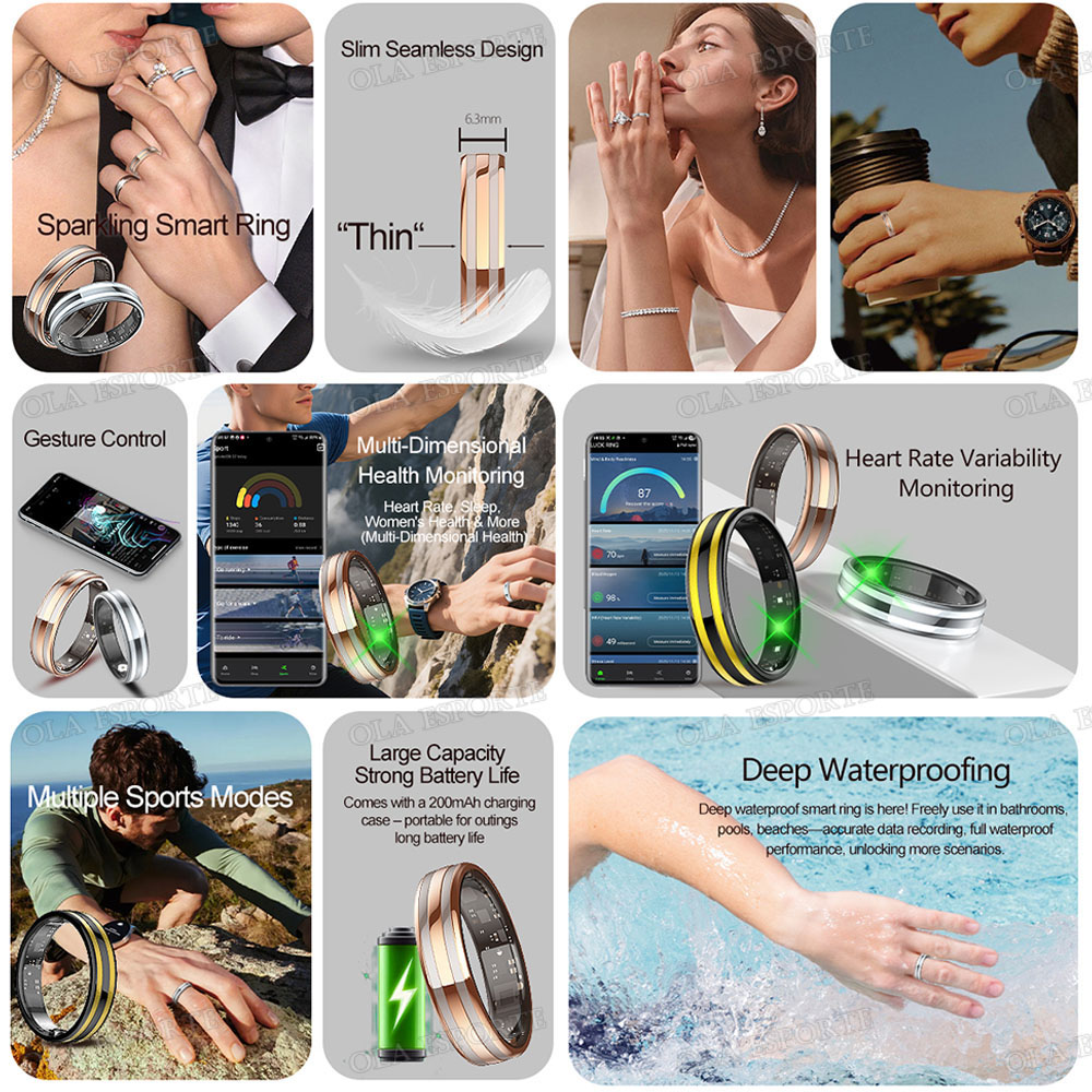 New 6.3mm Thin Smart Ring Heal - Daith Heart Ring recension och pris