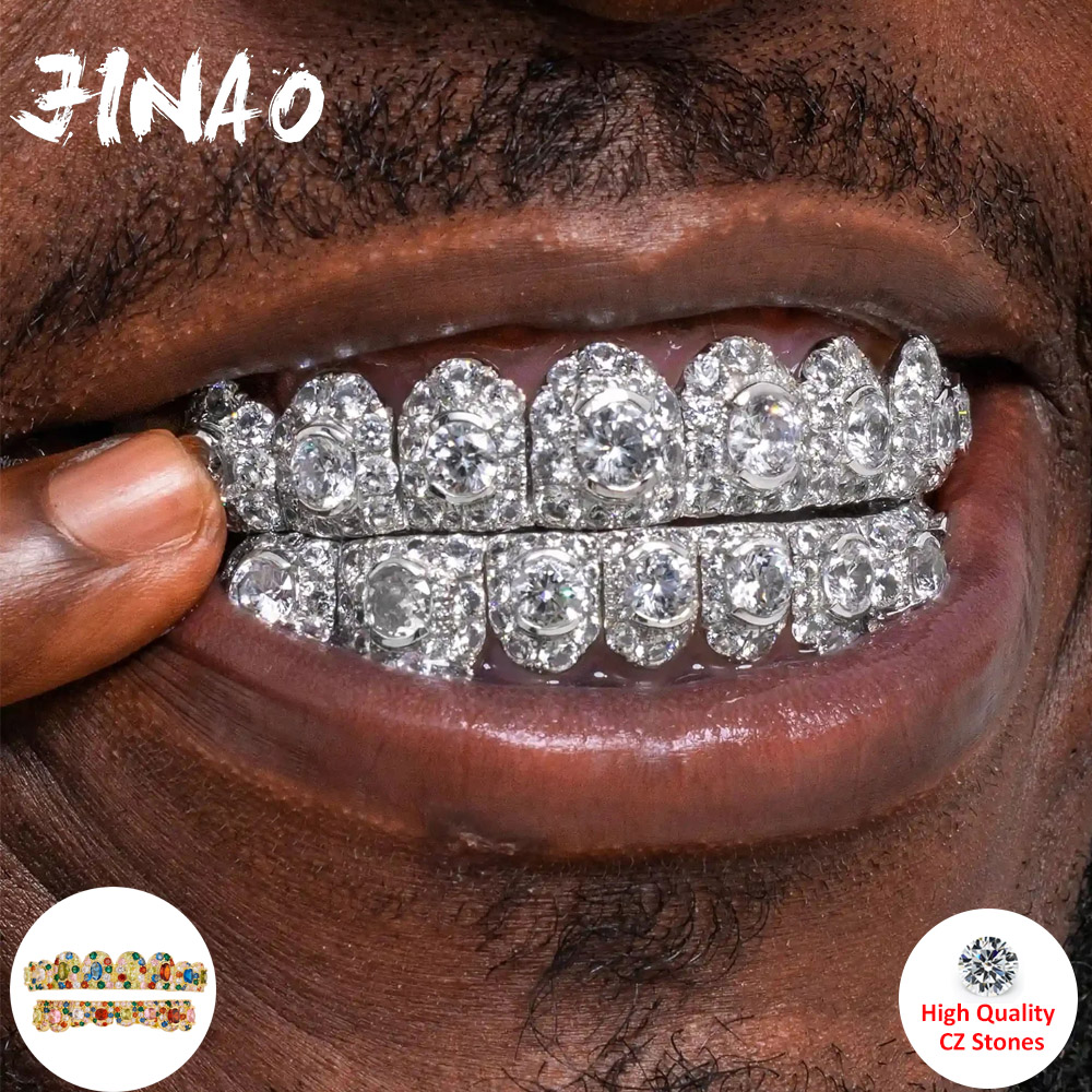 JINAO Hip Hop Full Iced Out 8  - Body Jewelry For Men recension och pris