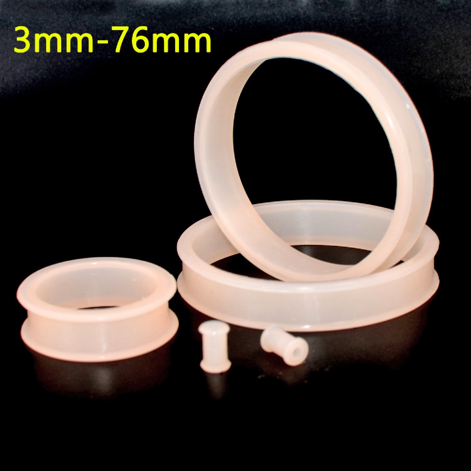 2pcs Supersize Flexible Silico - Body Jewelry Gauges recension och pris