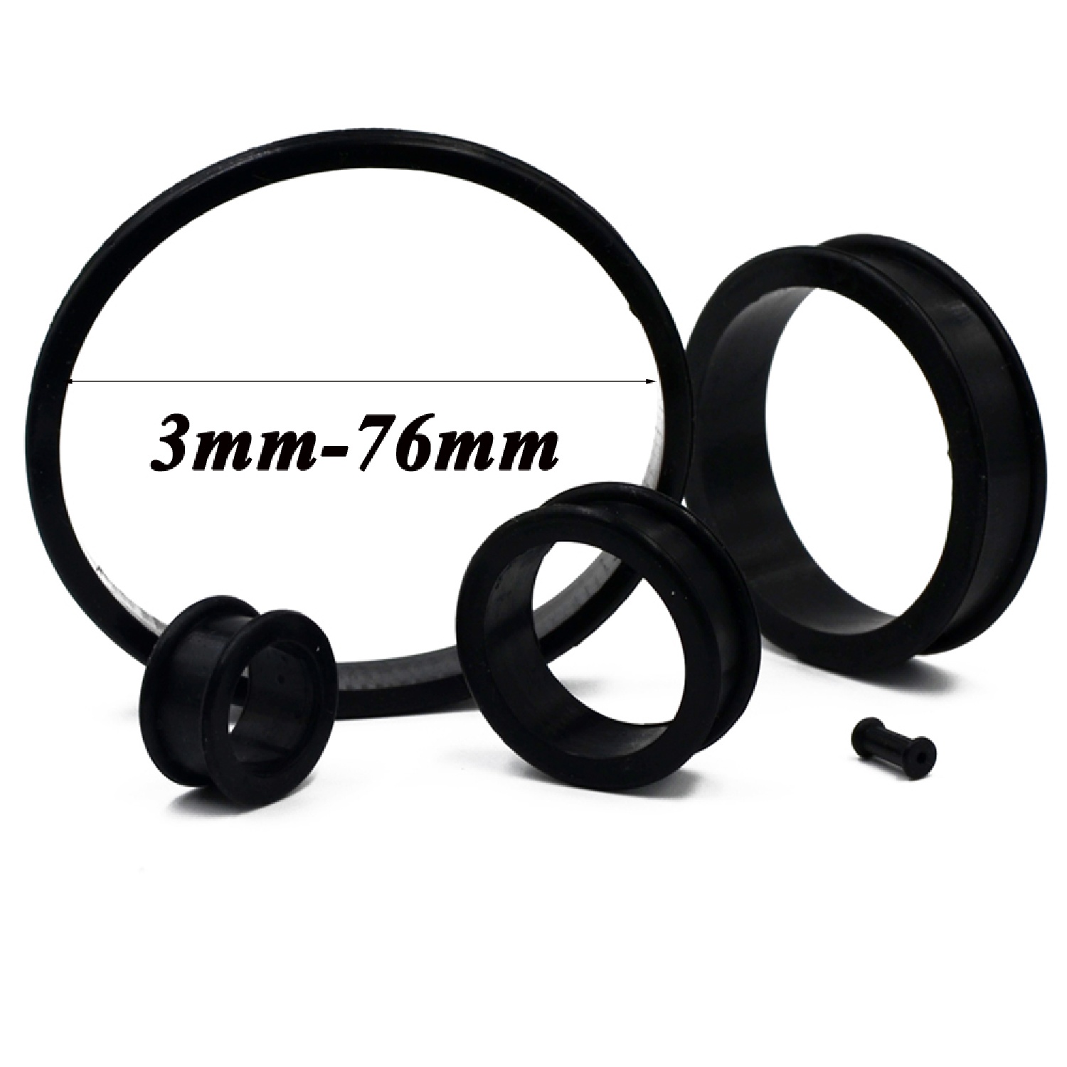 2pcs Supersize Flexible Silico - Body Jewelry Gauges recension och pris