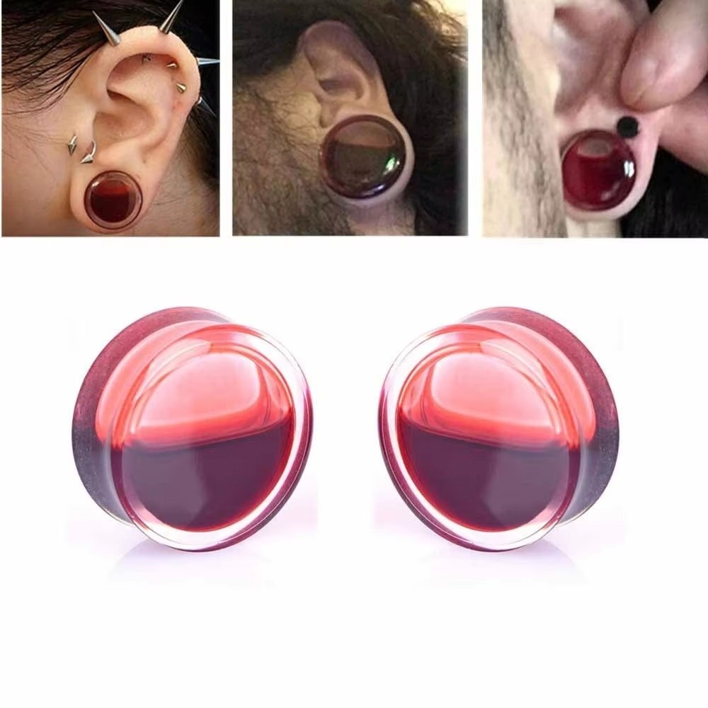 Double Saddle Ear Plug Jewelry - Body Jewelry Ear Plugs recension och pris
