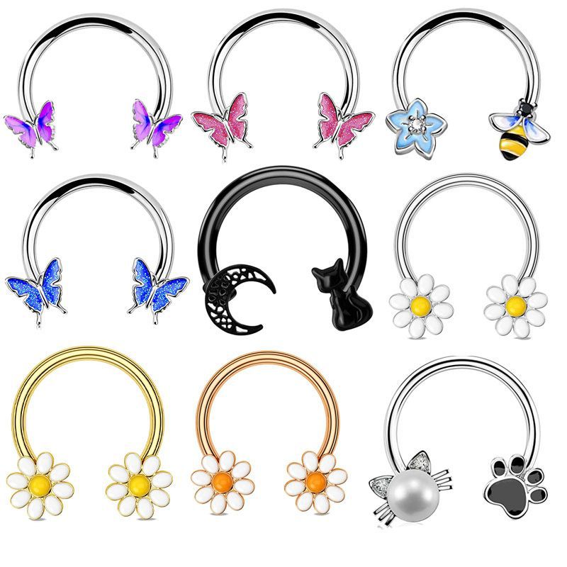 16G Septum Ring Daith Piercing - Body Jewelry Ear Piercing recension och pris