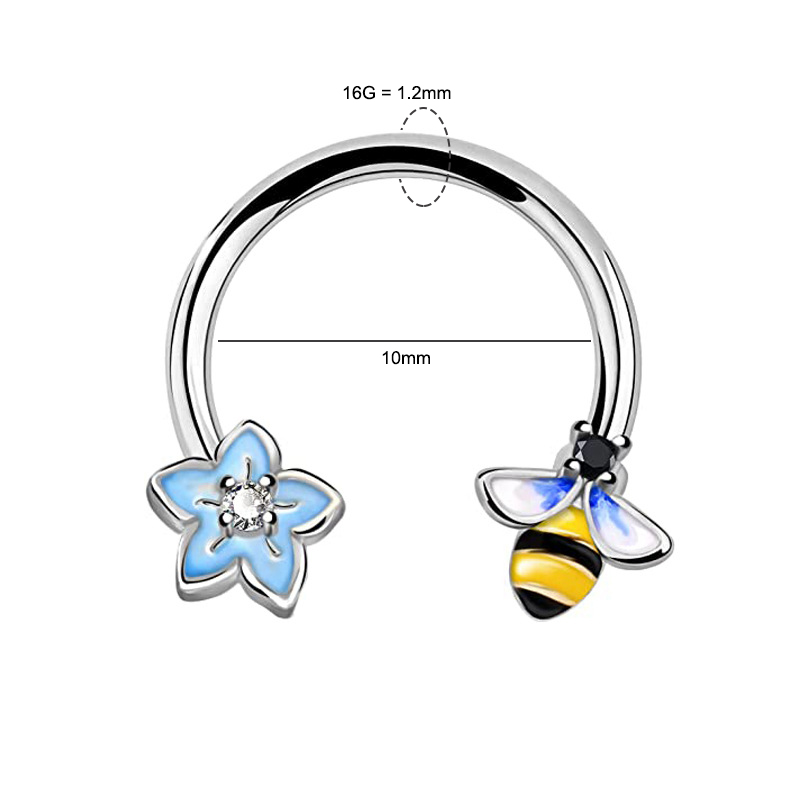 16G Septum Ring Daith Piercing - Body Jewelry Ear Piercing recension och pris