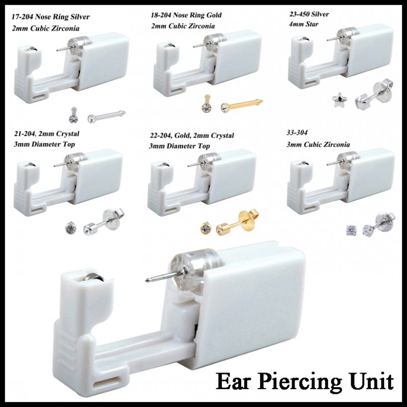 24pcs/Box No Pain Ear Piercing - Body Jewelry Ear Plugs recension och pris