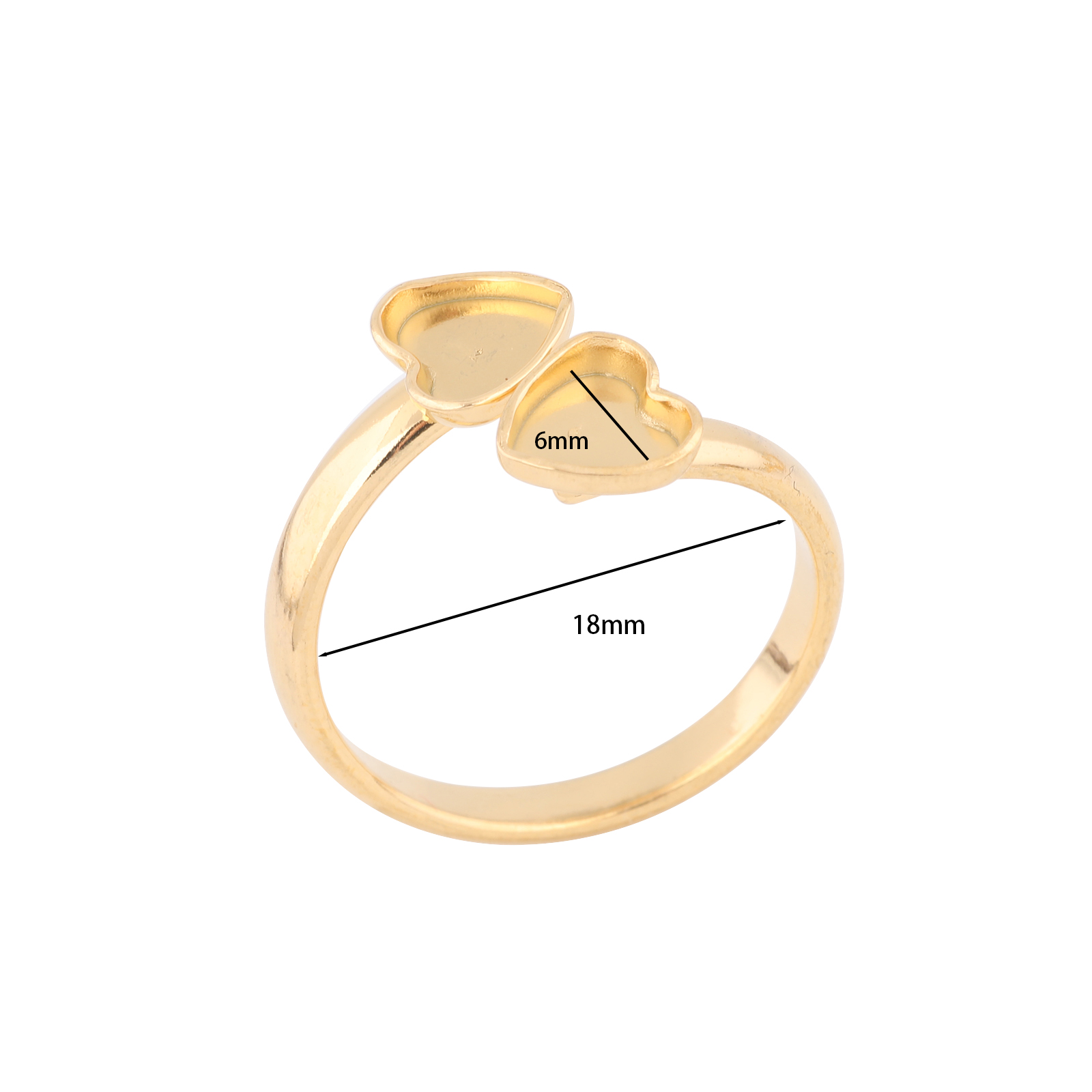 10pcs Stainless Steel Gold Pla - Daith Heart Ring recension och pris