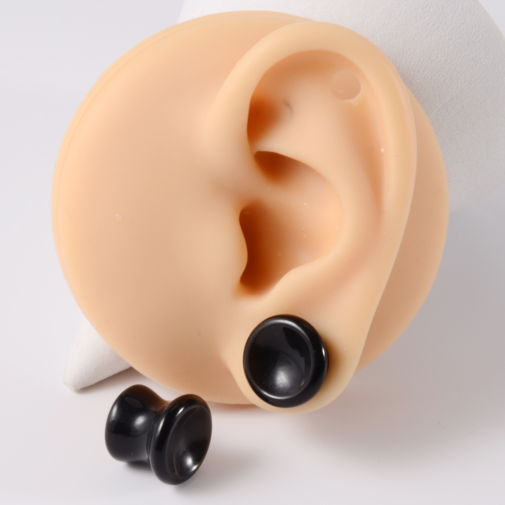 Pair Stone Ear Gauges Double F - Body Jewelry Ear Plugs recension och pris