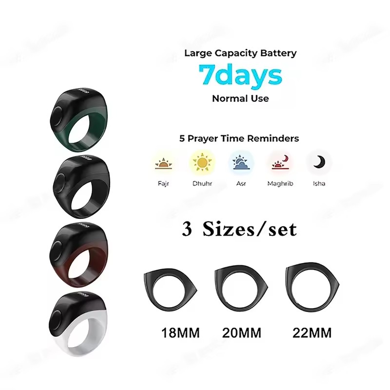 2026 Newest Qibla Zikr Muslim  - Daith Heart Ring recension och pris